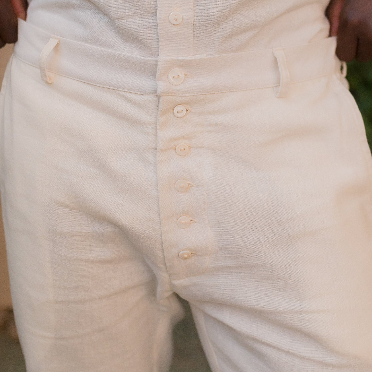 Kalahari Hemp Linen Pants in Cream