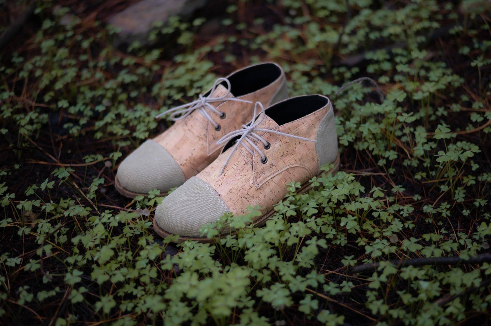 cork leather shoes made by Sage & Sunday a cape town clothing brand