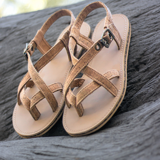 Namib Cork Leather Sandals | Sage & Sunday | South Africa