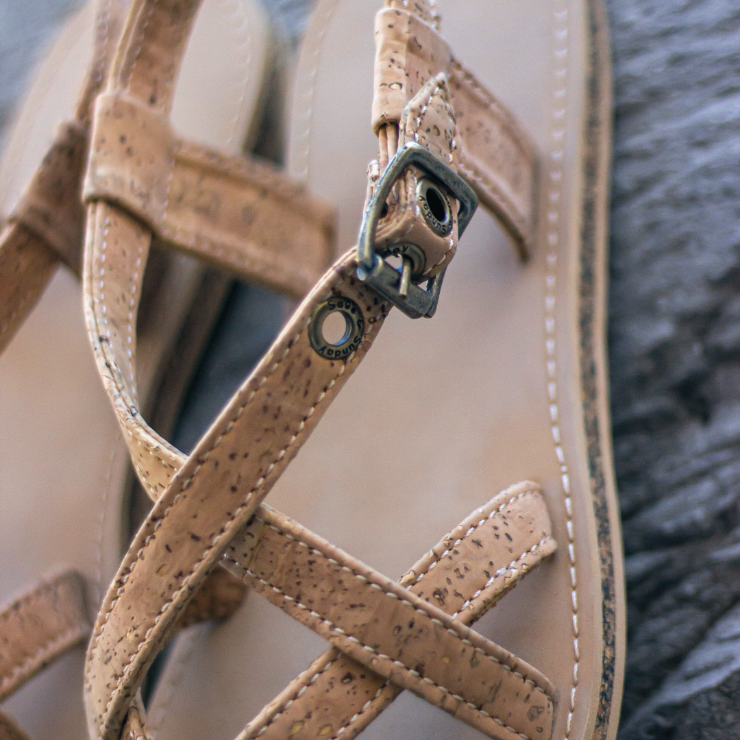 Namib Cork Leather Sandals | Sage & Sunday | South Africa