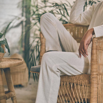 Wilderness Jersey Pants in Cream | Hemp Jersey Pants | Sage & Sunday | Cape Town, South Africa