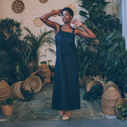 Aloe Dress in Midnight | Linen Dress | Sage & Sunday | Cape Town, South Africa