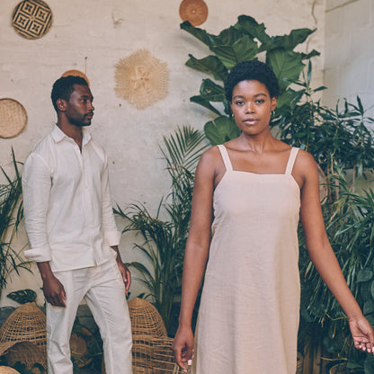 Aloe Dress in Stone | Linen Dress | Sage & Sunday | Cape Town, South Africa