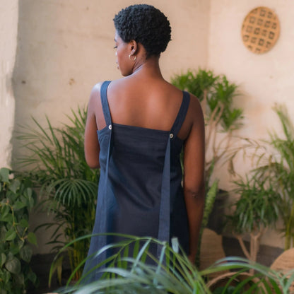 Aloe Hemp Linen Dress in Midnight | Sage & Sunday | Linen Dress | Cape Town, South Africa