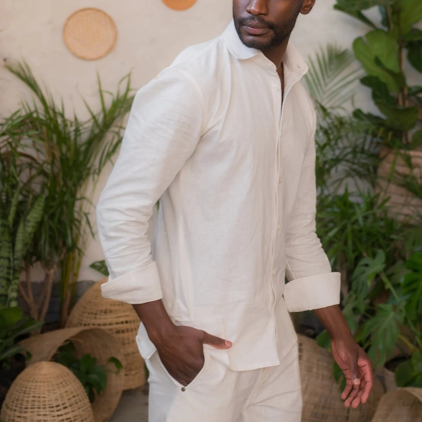 Arambol Hemp Linen Shirt in Cream | Sage & Sunday | Linen Shirt | Cape Town, South Africa