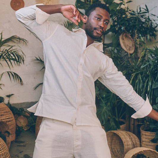 Arambol Shirt in Cream | Linen Shirt | Sage & Sunday | Cape Town, South Africa