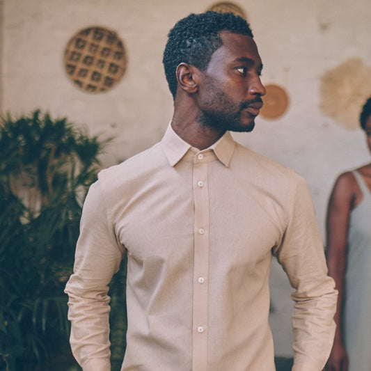 Arambol Shirt in Stone | Linen Shirt | Sage & Sunday | Cape Town, South Africa