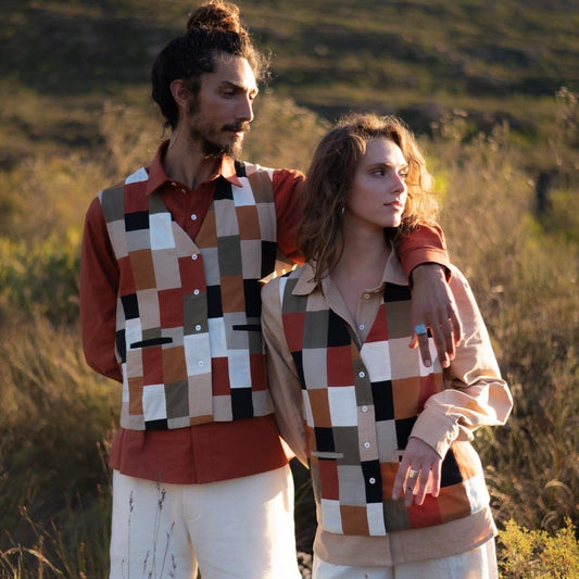 Herring Upcycled Hemp Linen Waste'coat