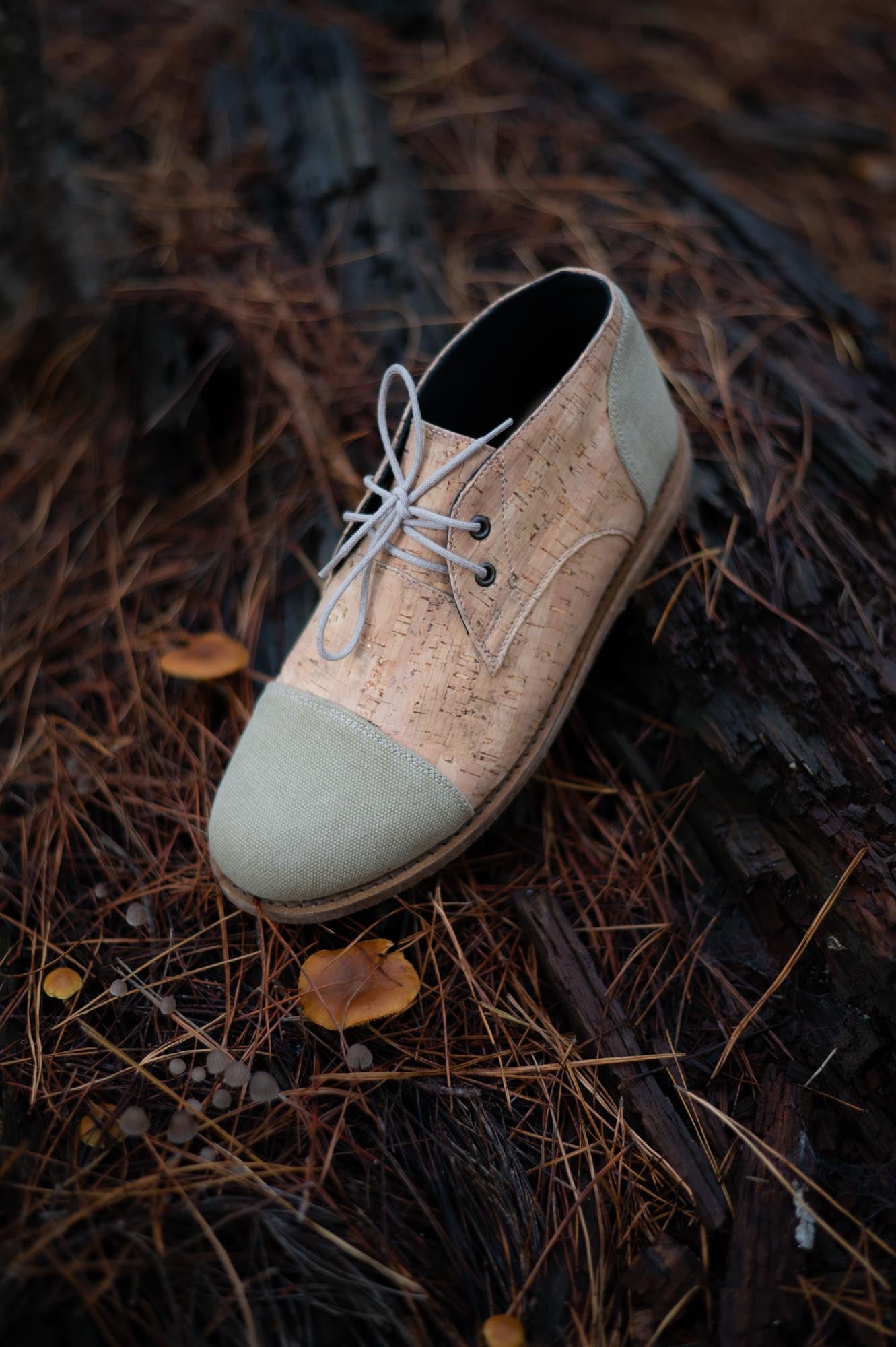 cork leather shoe made by Sage & Sunday a cape town clothing brand