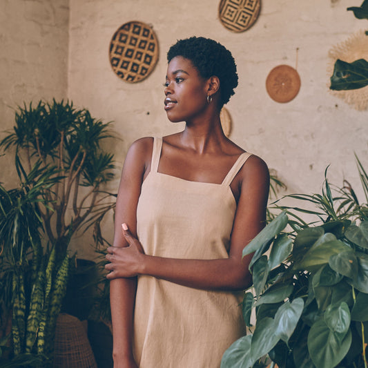 Aloe Dress in Stone | Linen Dress | Sage & Sunday | Cape Town, South Africa