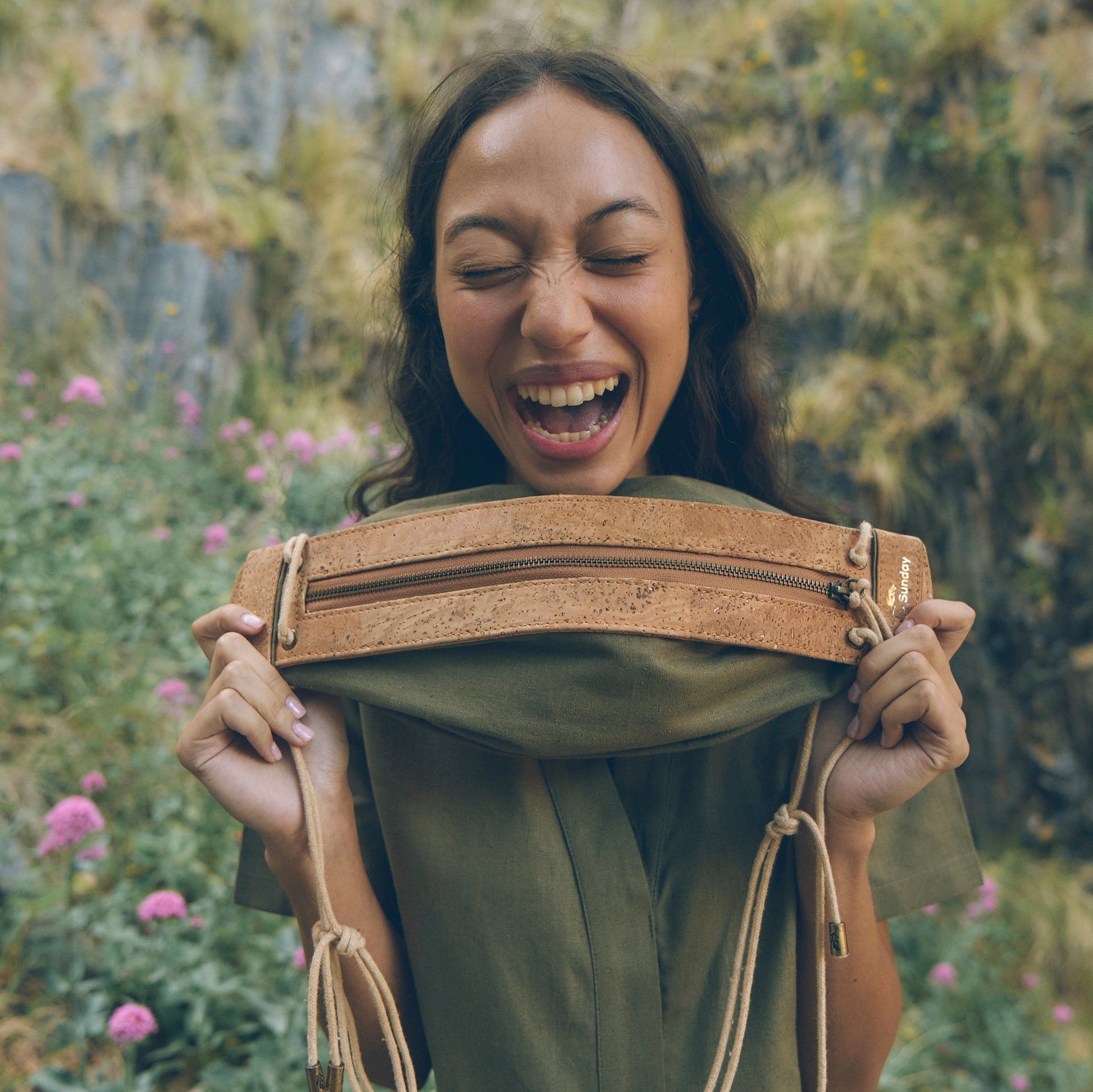 Heirloom Designer Bag in Olive | Leather & Linen Crossbody | Sage & Sunday | Cape Town, South Africa