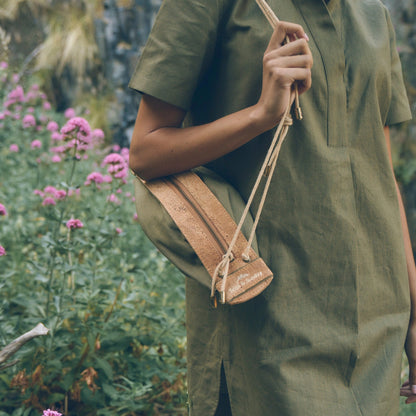 Heirloom Designer Bag in Olive | Leather & Linen Crossbody | Sage & Sunday | Cape Town, South Africa