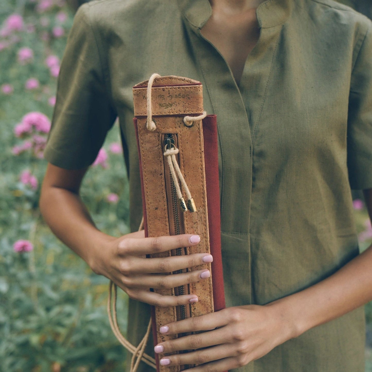 Heirloom Designer Bag in Rooibos | Leather & Linen Crossbody | Sage & Sunday | Cape Town, South Africa