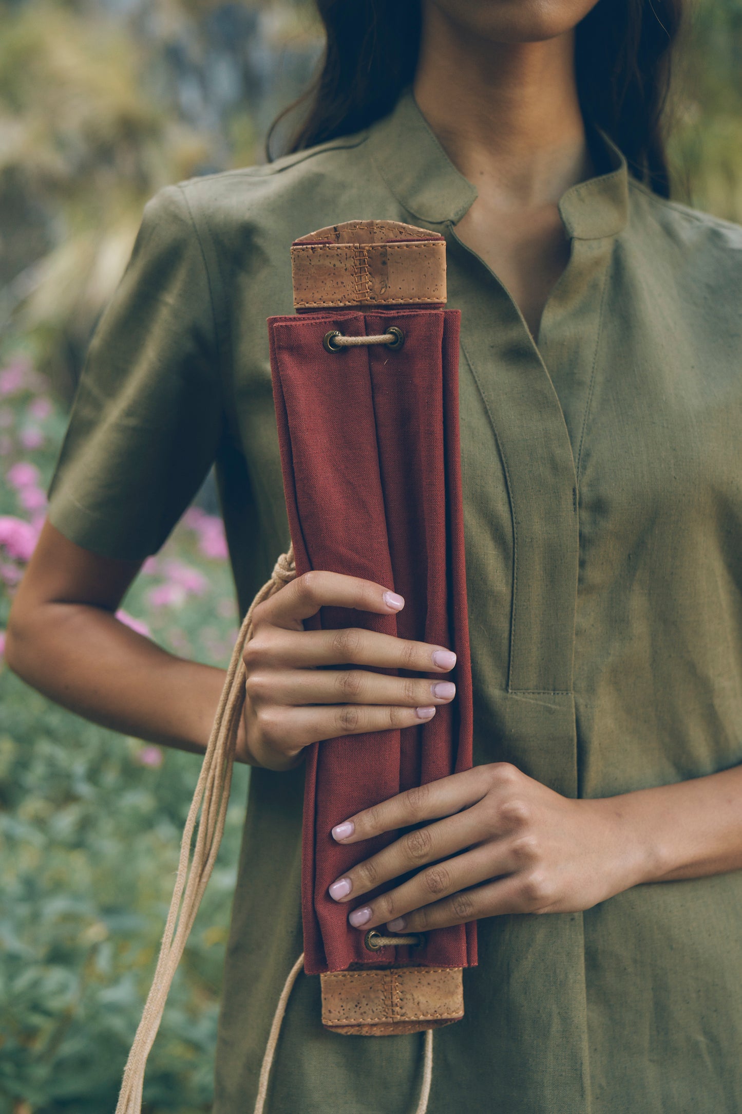 Heirloom Designer Bag in Rooibos | Leather & Linen Crossbody | Sage & Sunday | Cape Town, South Africa