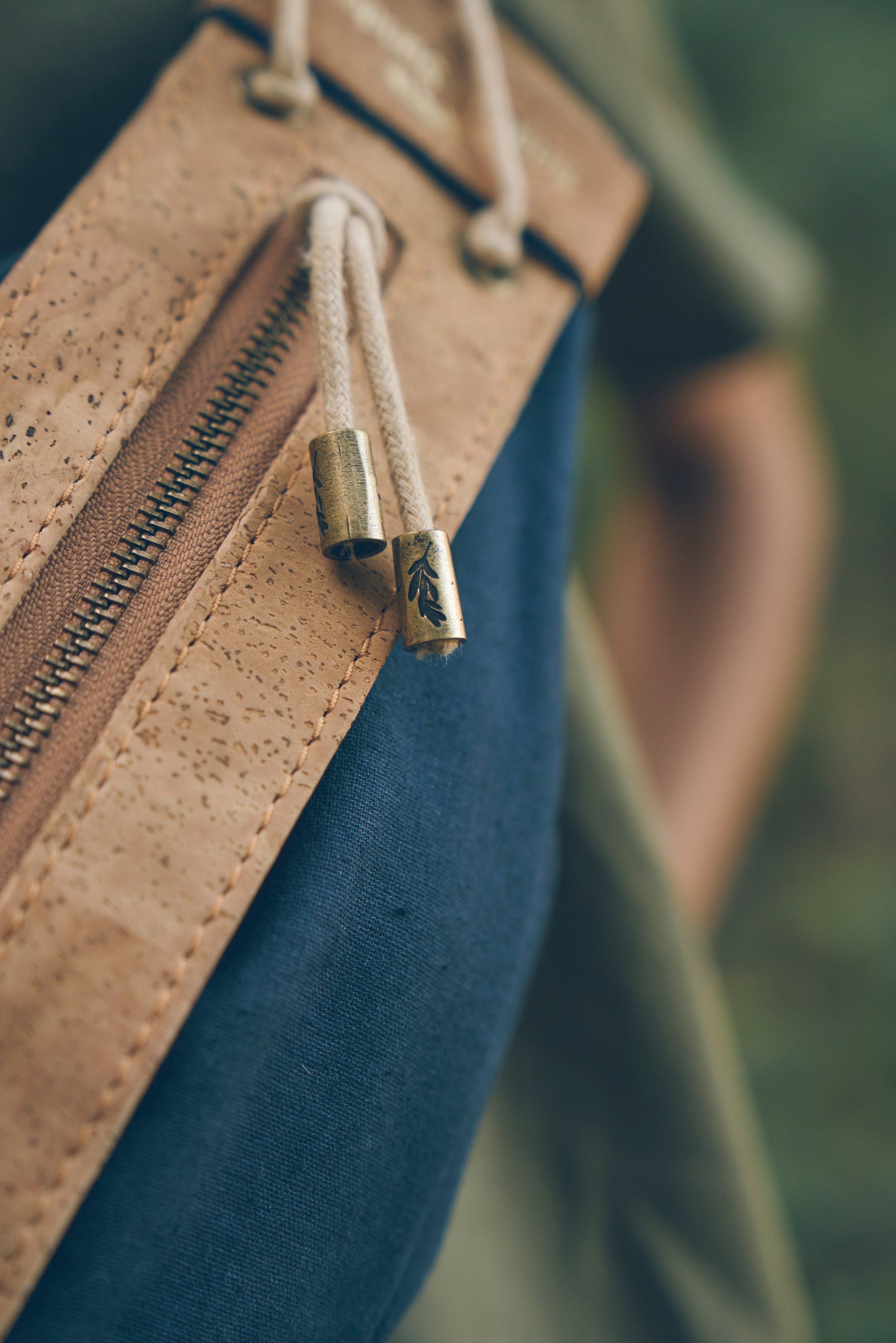 Heirloom Designer Bag in Midnight | Leather & Linen Crossbody | Sage & Sunday | Cape Town, South Africa