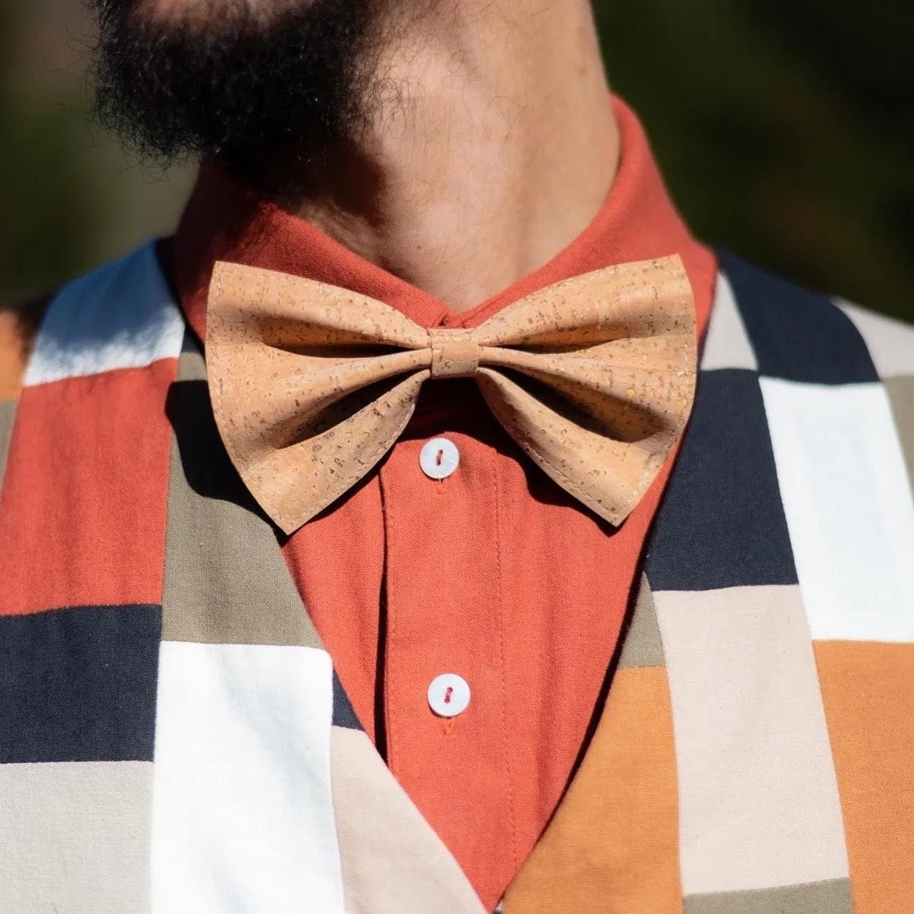 Imali Cork Leather Bowtie | Sage & Sunday | Leather Bowtie | Cape Town, South Africa