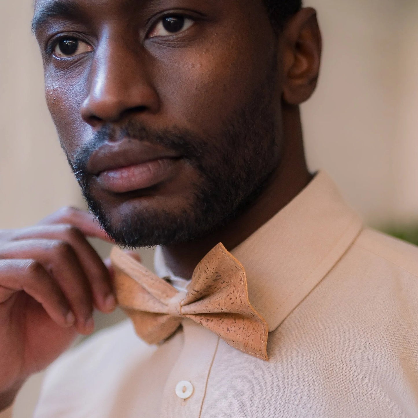 Imali Cork Leather Bowtie | Sage & Sunday | Leather Bowtie | Cape Town, South Africa