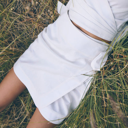 Ubud Wrap Skirt in Cream | Linen Knee-Length Skirt | Sage & Sunday | Cape Town, South Africa