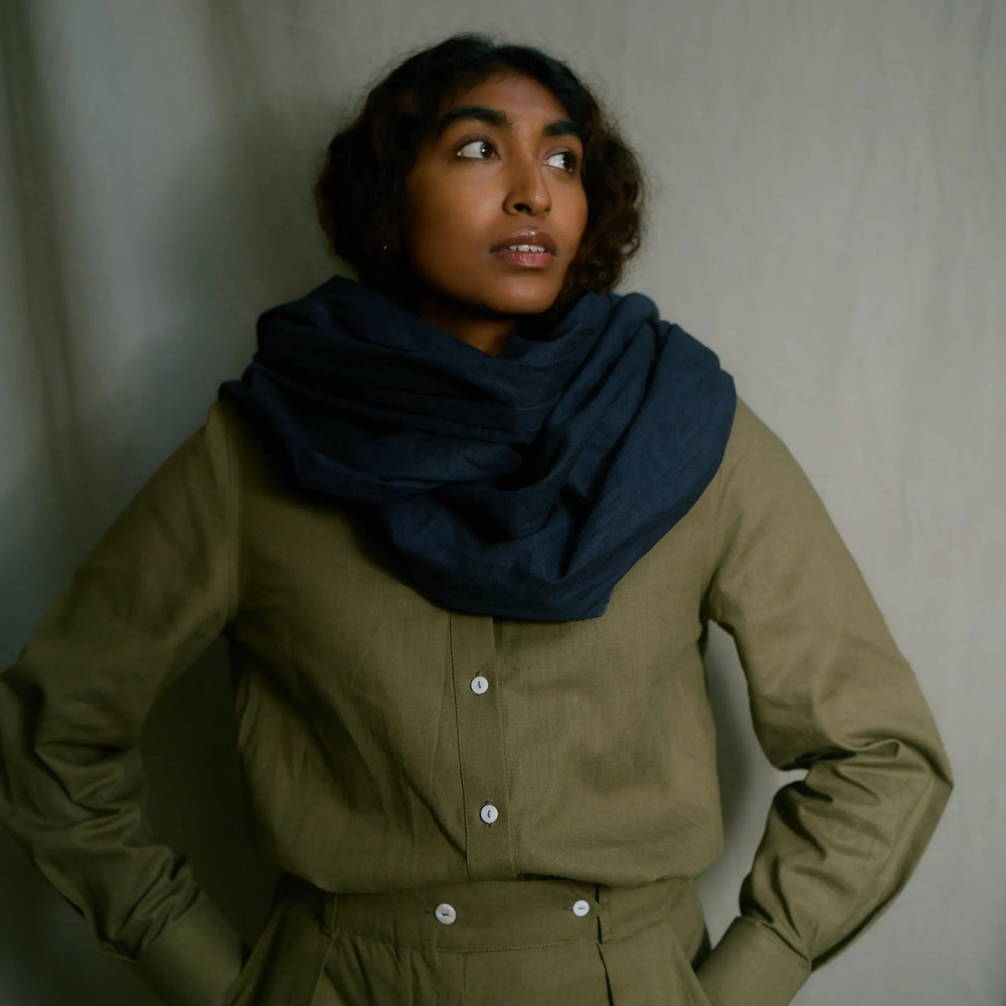 Melanie Hemp Linen Shirt in Olive | Sage & Sunday | Linen Shirt | Cape Town, South Africa