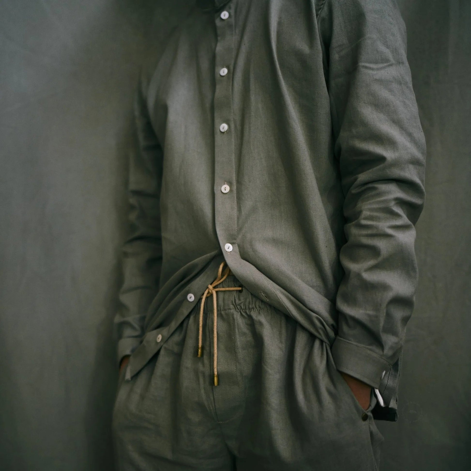 Nelspruit Hemp Linen Shirt in Sage | Sage & Sunday | Linen Shirt | Cape Town, South Africa