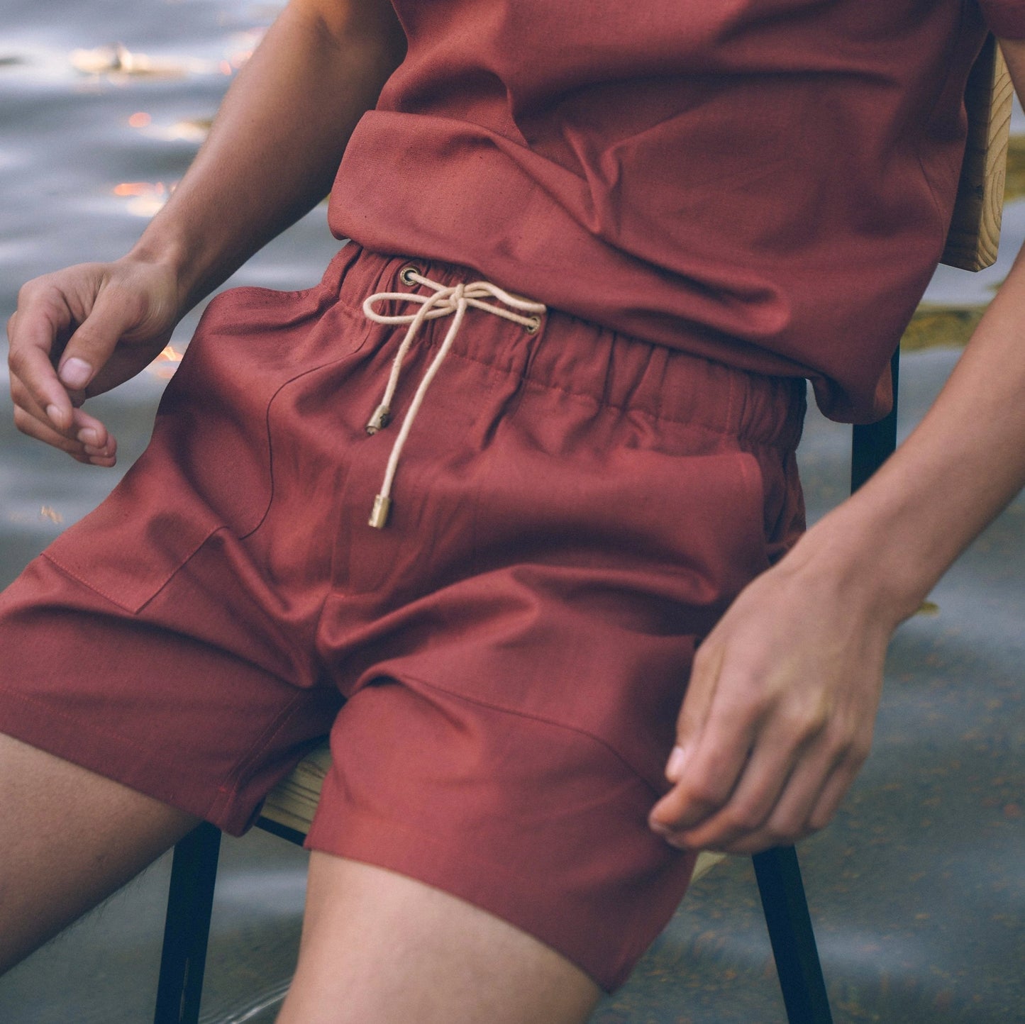 Pasci Hemp Shorts in Rooibos | Linen Shorts | Sage & Sunday | Cape Town, South Africa