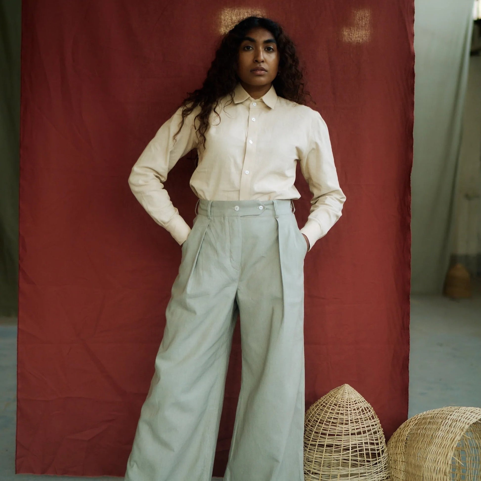 Protea Hemp Linen Pants in Sage | Sage & Sunday | Linen Pants | Cape Town, South Africa