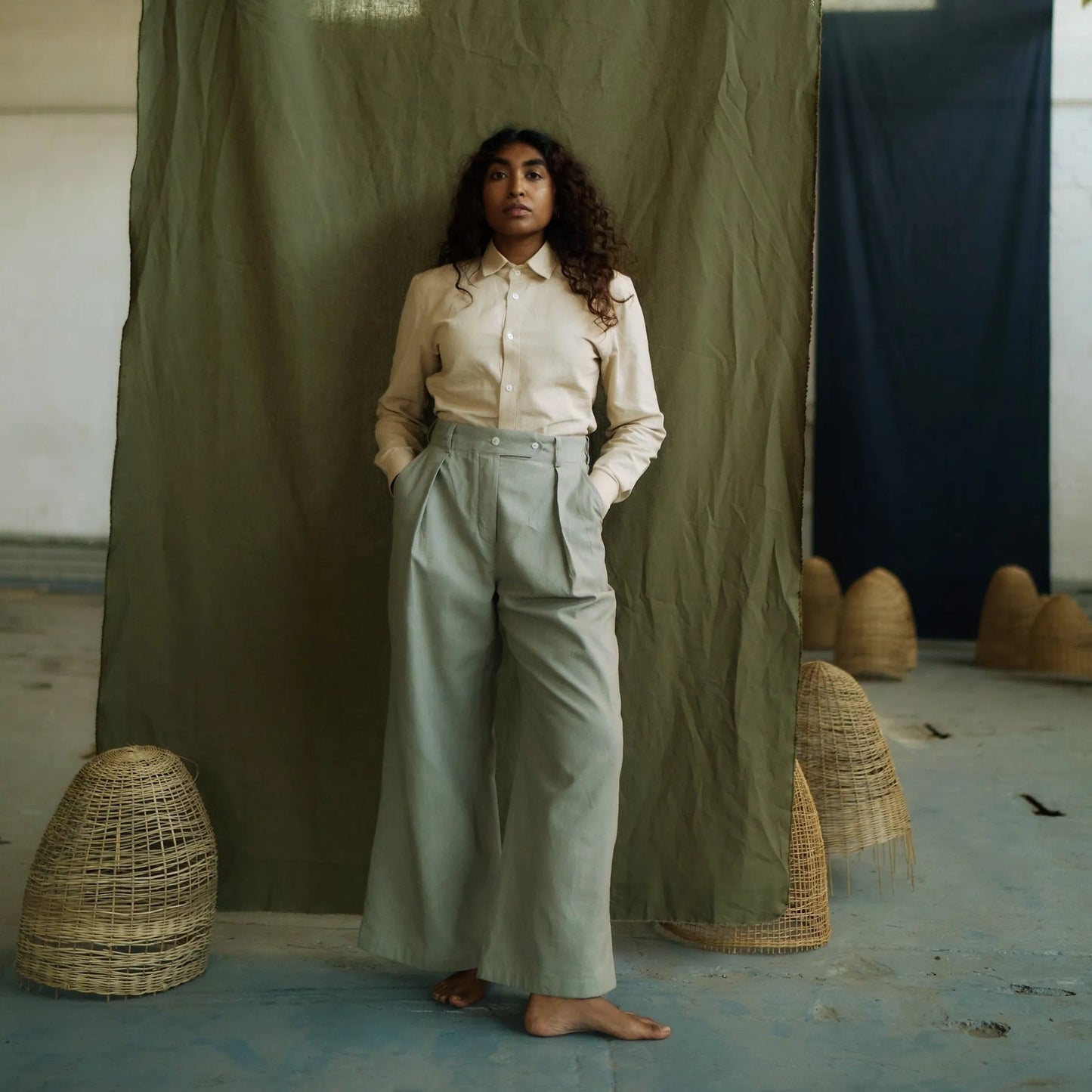 Protea Hemp Linen Pants in Sage | Sage & Sunday | Linen Pants | Cape Town, South Africa