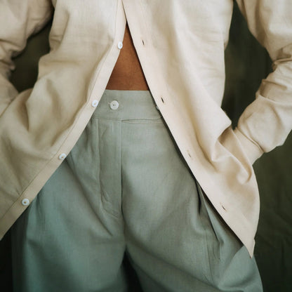 Protea Hemp Linen Pants in Sage | Sage & Sunday | Linen Pants | Cape Town, South Africa