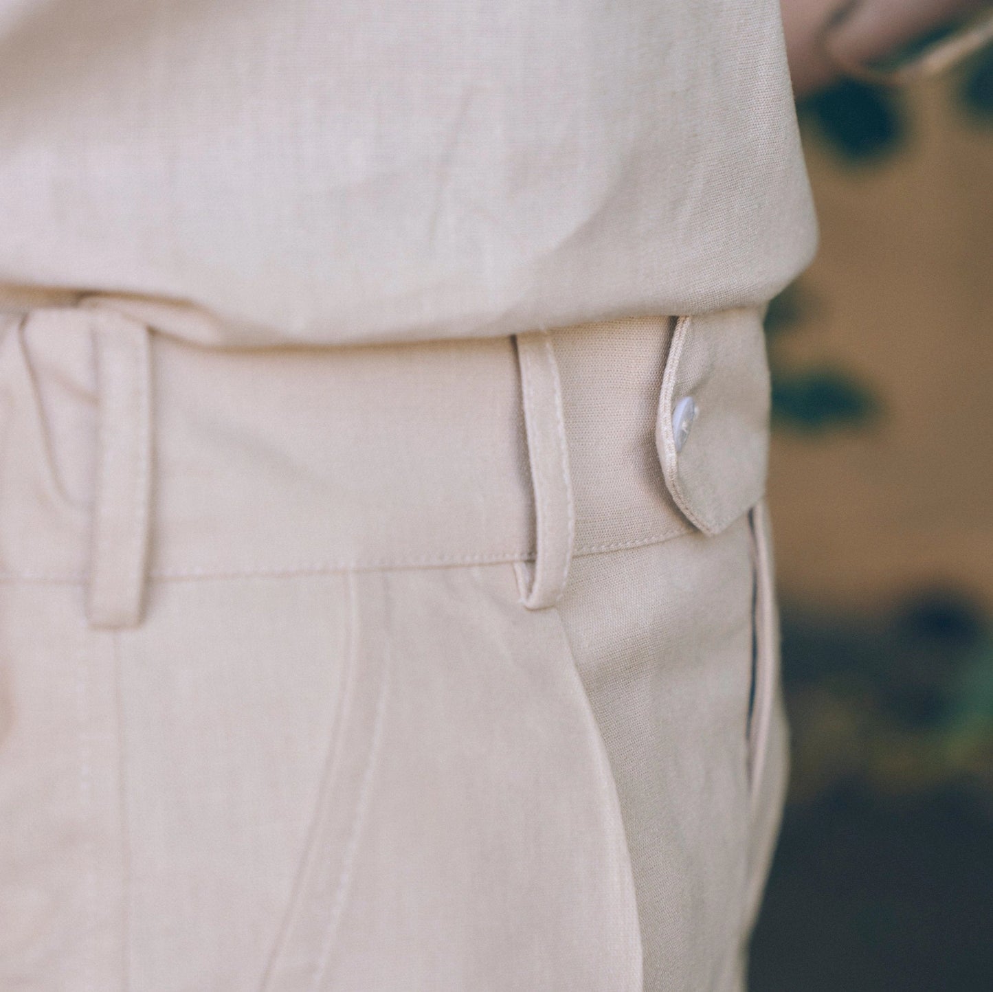 Sadiki Hemp Shorts in Stone | Linen Shorts | Sage & Sunday | Cape Town, South Africa