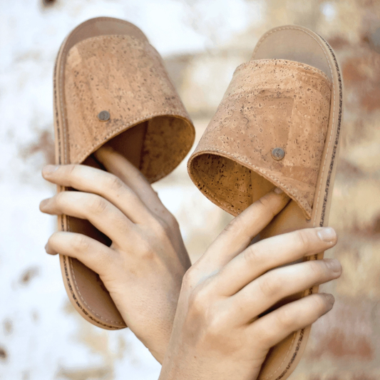 Sanga Cork Leather Slide Sandals | Sage & Sunday | Leather Sandal | Cape Town, South Africa