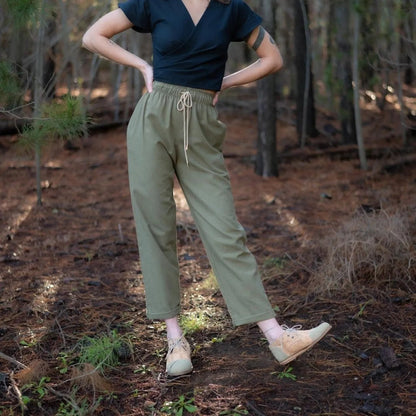 Somerset Hemp Linen Pants in Olive | Sage & Sunday | Linen Pants | Cape Town, South Africa