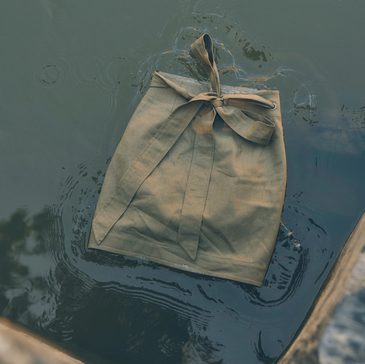 Ubud Wrap Skirt in Olive | Linen Knee-Length Skirt | Sage & Sunday | Cape Town, South Africa