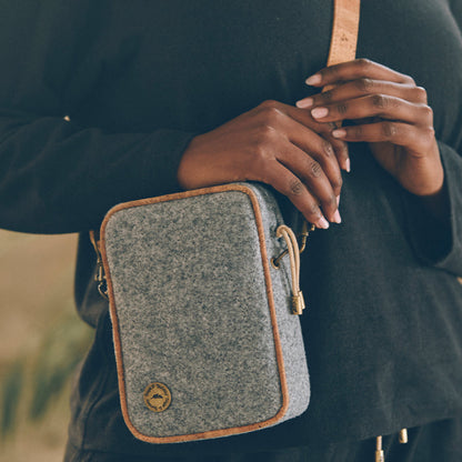 Uthando Utility Crossbody | Felt & Leather Crossbody | Sage & Sunday | Cape Town, South Africa