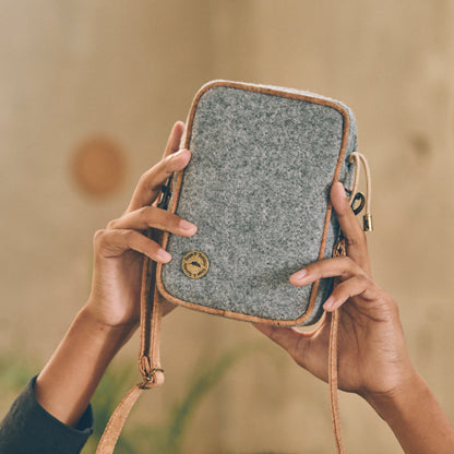 Uthando Utility Crossbody | Felt & Leather Crossbody | Sage & Sunday | Cape Town, South Africa