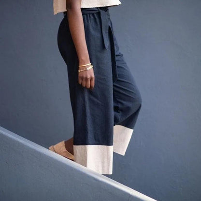 Julia Joy Hemp Linen Pants in Midnight & Stone | Sage & Sunday | Linen Pants | Cape Town, South Africa